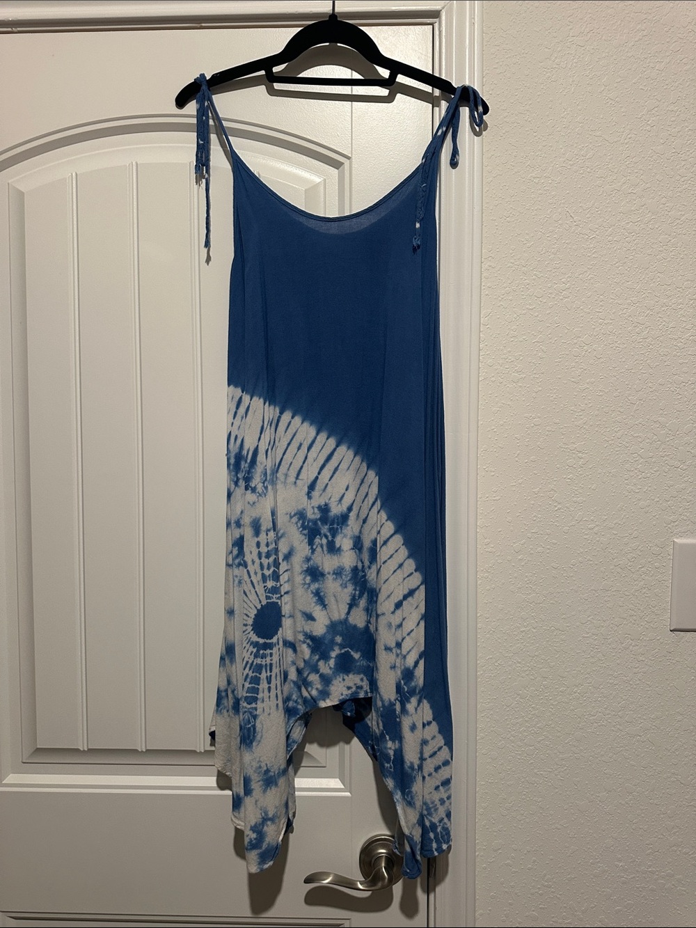 Blue Tie-Dye Dress